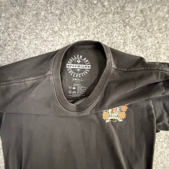 Sullen Men's T-shirt HOLY WATER Tattoos Urban Design Premium Black SMALL - Picture 2 of 7